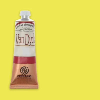 Ferrario Van Dyck olajfesték, 60 ml - 12, cadmium yellow lemon