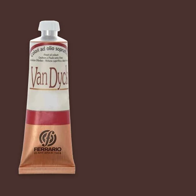 Ferrario Van Dyck olajfesték, 60 ml - 33, burnt sienna