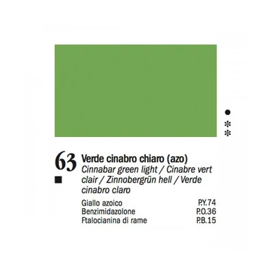 Ferrario Van Dyck olajfesték, 60 ml - 63, cinnabar green light