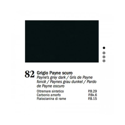 Ferrario Van Dyck olajfesték, 20 ml - 82, payne's grey deep