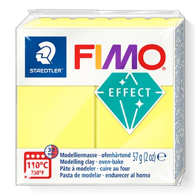 FIMO Effect süthető gyurma, 57 g - áttetsző sárga (8020-104)