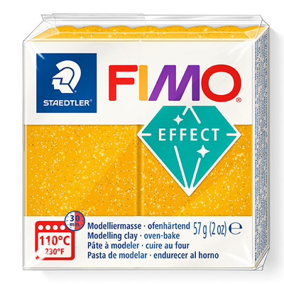 FIMO Effect süthető gyurma, 57 g - csillámos arany (8020-112)