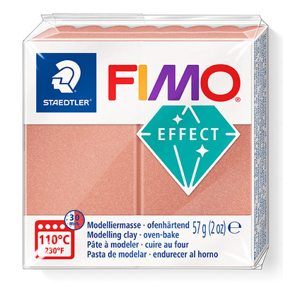 FIMO Effect süthető gyurma, 57 g - gyöngyház rózsa arany (8020-207)