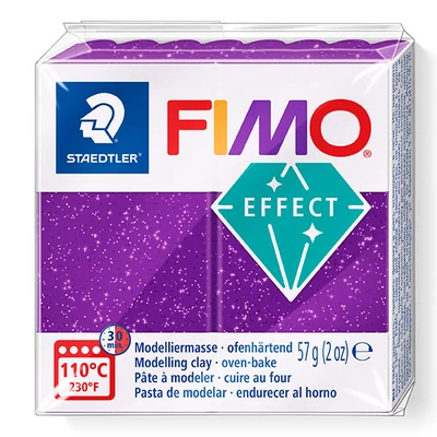 FIMO Effect süthető gyurma, 57 g - csillámos bíborlila (8020-602)