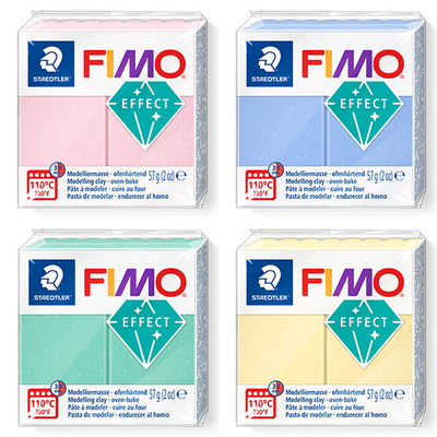 FIMO Effect süthető gyurma, drágakő - különféle színekben