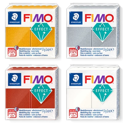 FIMO Effect süthető gyurma, metál - különféle színekben
