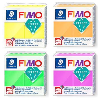 FIMO Neon Effect süthető gyurma - különféle színekben