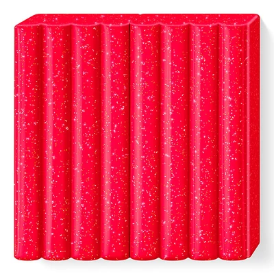 FIMO Kids süthető gyurma, 42 g - glitter piros (8030-212)