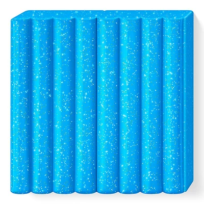 FIMO Kids süthető gyurma, 42 g - glitter kék (8030-312)