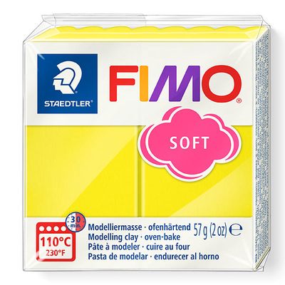 FIMO Soft süthető gyurma, 57 g - citrom (8020-10)