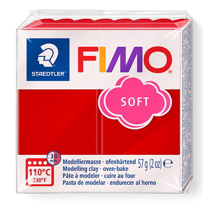 FIMO Soft süthető gyurma, 57 g - karácsonyi piros (8020-2)