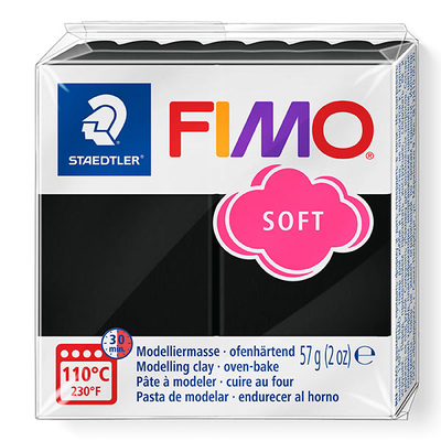 FIMO Soft süthető gyurma, 57 g - fekete (8020-9)