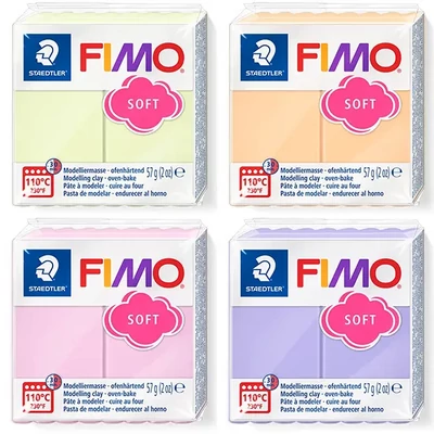 FIMO Soft süthető gyurma, 57 g - különféle pasztell színekben