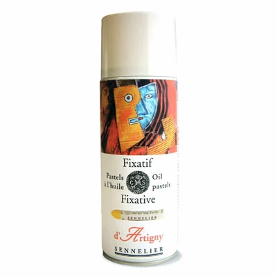Sennelier d&#039; Artigny fixatív spray olajpasztellhez, 400 ml