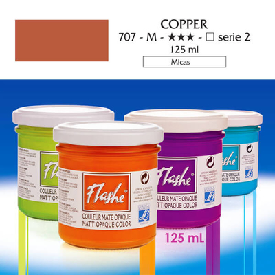 Flashe akrilfesték, 125 ml - 707, copper