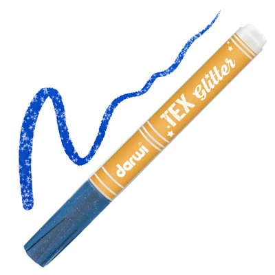 Darwi Tex Glitter textilfilc sötét anyagra - kék