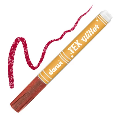 Darwi Tex Glitter textilfilc sötét anyagra - piros