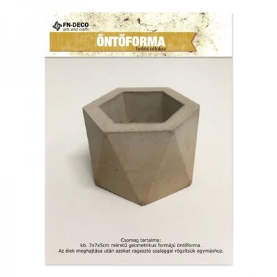 Öntőforma, összecsukható - Kaspó, geometrikus, hatszögletű