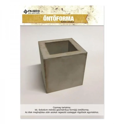 Öntőforma, összecsukható - Kocka, kaspó, négyszögletű