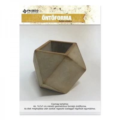 Öntőforma, összecsukható - Kaspó, fazettált, négyszögletű