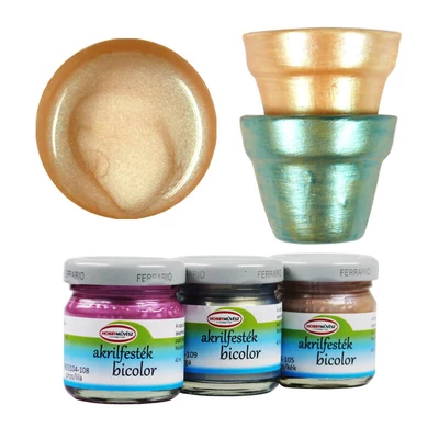 Hobbyművész akrilfesték, 40 ml - bicolor, 106, aranysárga/zöld