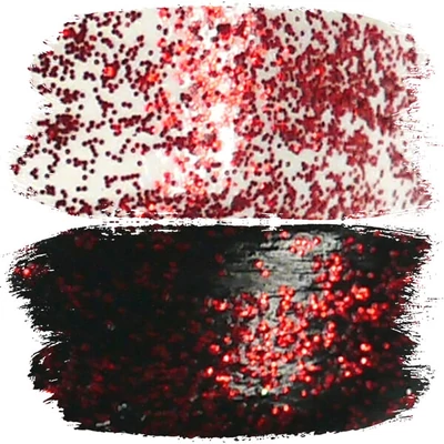 Művész akrilfesték, 250 ml - csillámos, 95, piros