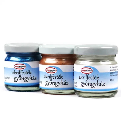 Hobbyművész akrilfesték, 40 ml - gyöngyház, különféle színekben