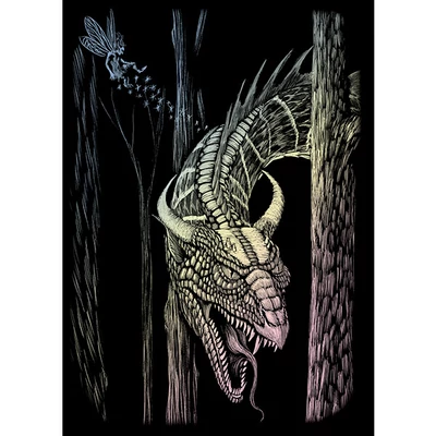Sárkány holográf karckép, 12x18 cm