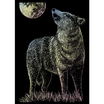 Farkas holográf karckép, 12x18 cm