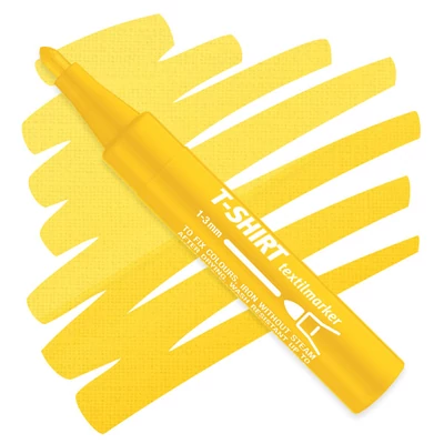 T-Shirt textilmarker - sárga, 20