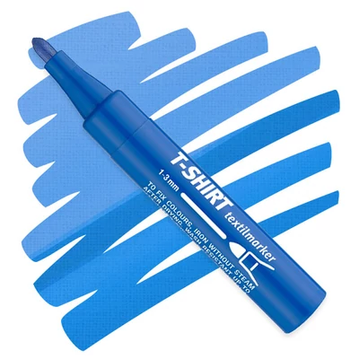T-Shirt textilmarker - kék, 50