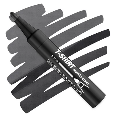 T-Shirt textilmarker - fekete, 70