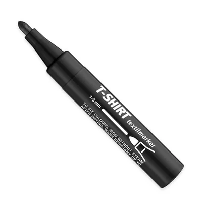 T-Shirt textilmarker - fekete, 70