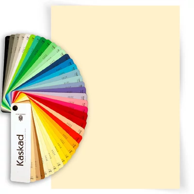 Kaskad színes fénymásolópapír, A/4, 80 g, 10 db - 53, világossárga, Wheatear yellow