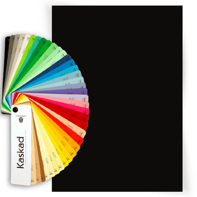 Kaskad színes fénymásolópapír, A/4, 80 g, 10 db - 99, fekete, Raven Black