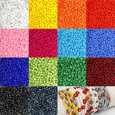 Kásagyöngy, telt színű, 2 mm - különféle színekben