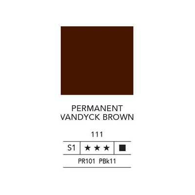 L&amp;B Fine Oil olajfesték, 40 ml - 111, permanent vandyck brown