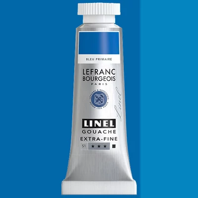L&amp;B Linel extra fine gouache festék, 14 ml - 063, primary blue
