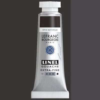 L&B Linel extra fine gouache festék, 14 ml - 121, raw sepia
