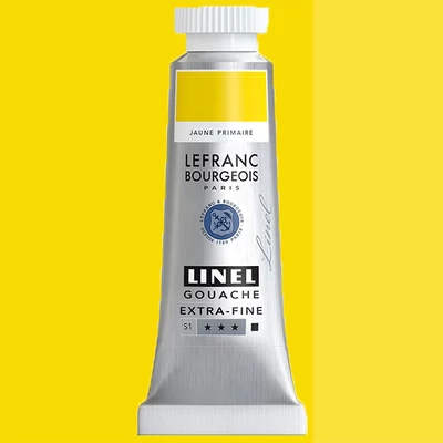 L&amp;amp;B Linel extra fine gouache festék, 14 ml - 153, primary yellow