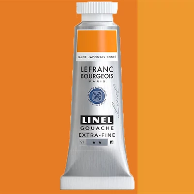 L&amp;B Linel extra fine gouache festék, 14 ml - 184, japanese yellow deep