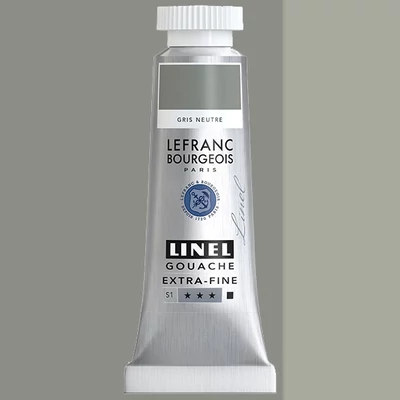 L&B Linel extra fine gouache festék, 14 ml - 258, neutral grey