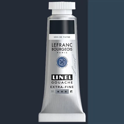 L&amp;amp;B Linel extra fine gouache festék, 14 ml - 261, payne's gray