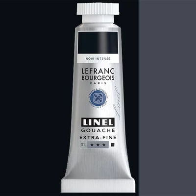 L&B Linel extra fine gouache festék, 14 ml - 268, deep black