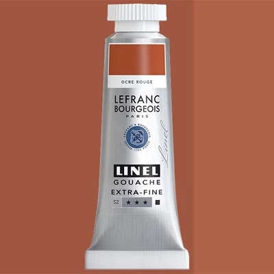 L&amp;amp;B Linel extra fine gouache festék, 14 ml - 306, red ochre