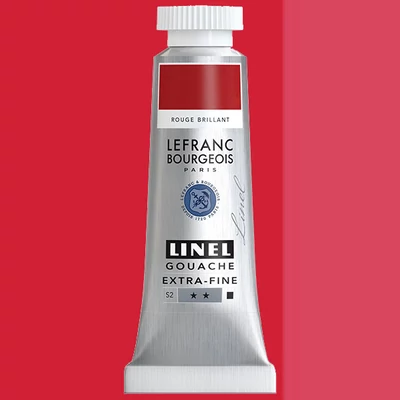 L&amp;amp;B Linel extra fine gouache festék, 14 ml - 336, brilliant red