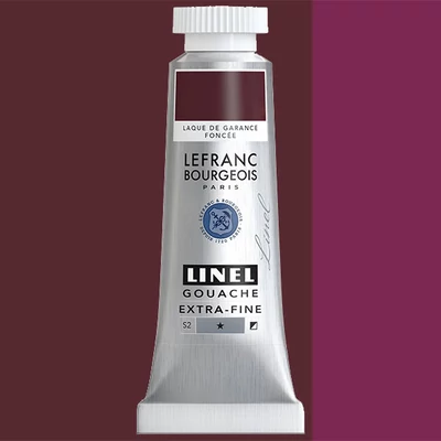 L&amp;B Linel extra fine gouache festék, 14 ml - 346, madder lake deep