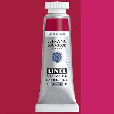L&B Linel extra fine gouache festék, 14 ml - 437, primary red