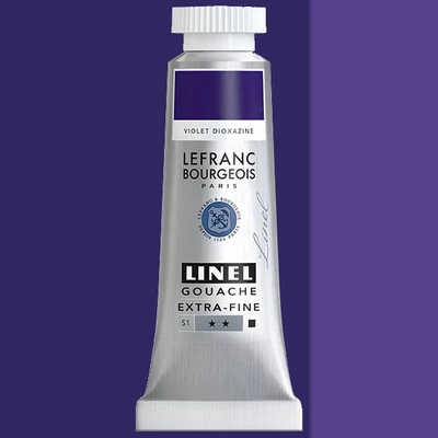 L&B Linel extra fine gouache festék, 14 ml - 473, dioxazine violet