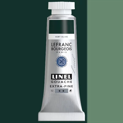 L&B Linel extra fine gouache festék, 14 ml - 541, olive green
